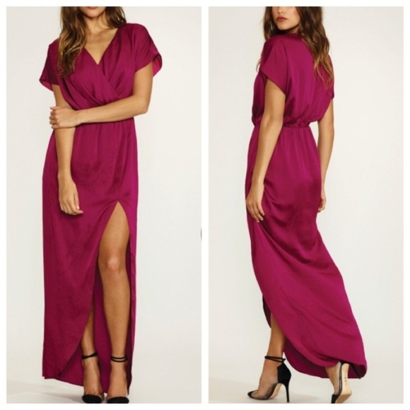 Lovers + Friends Dresses & Skirts - NWOT Lovers + Friends Berry Seneca Maxi Dress